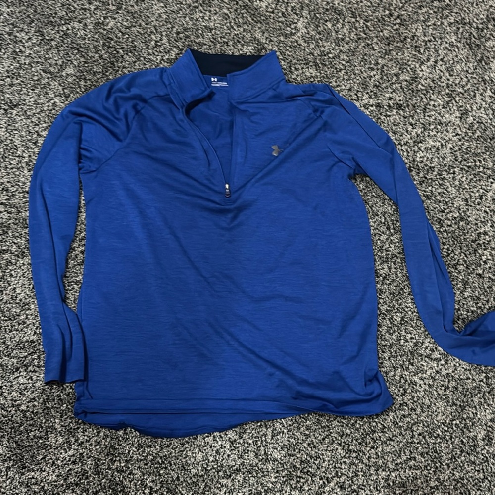 blue quarter zip